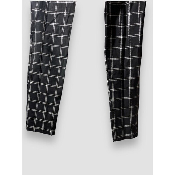 Old Navy High Rise Pixie Pant Black Windowpane Plaid Women's Size 4 NWT - Picture 5 of 10